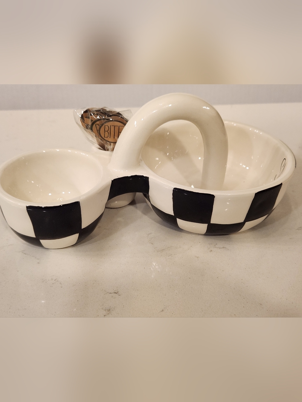 Mudpie Checkered Snack Set - Picture 6 of 9